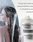 Temporary Silver White Hair Spray Color Wax 4.23 oz, Instant Natural Hairstyle Cream Dye, Disposable Coloring Mud for Men Women, Washable Styling Pomades, Party Cosplay DIY Halloween