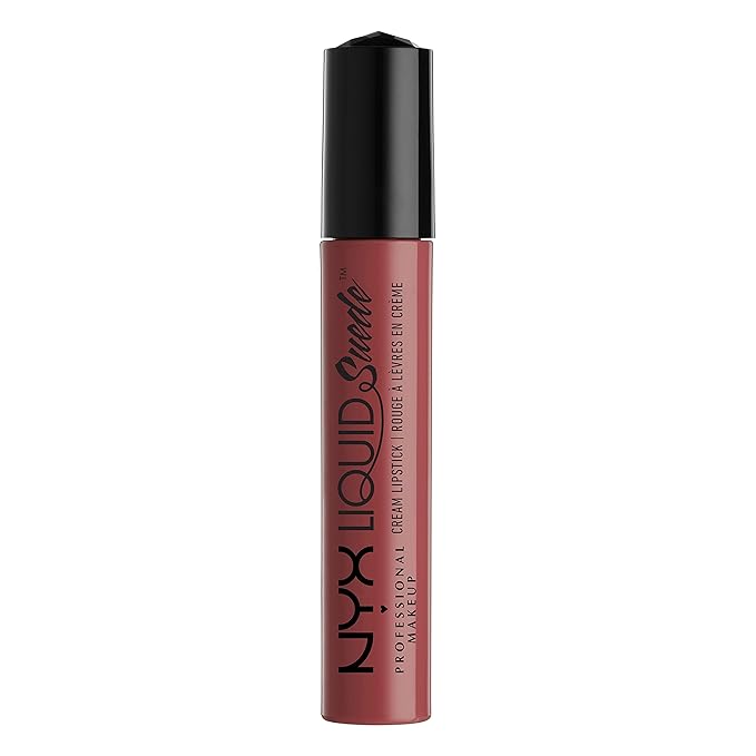 NYX PROFESSIONAL MAKEUP Liquid Suede Cream Lipstick - Soft Spoken (Pink With Light Gold Iridescence)