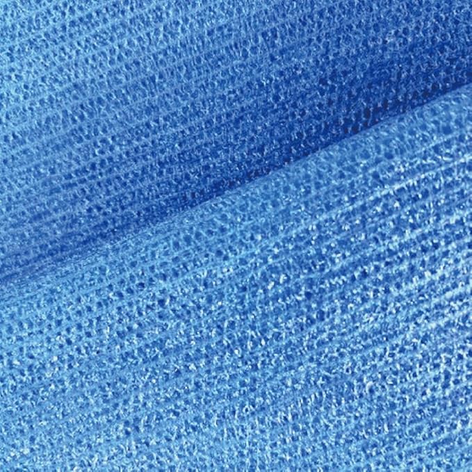 Terra Distribution Exfoliating Washcloth [Designed in Japan] - Rough Textured Extra Long (47.24 inch) Towel for Scrubbing and Dead Skin Removal, Loofah Alternative (2pcs Set(Blue))