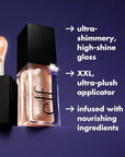 e.l.f. Glow Reviver Lip Oil, Nourishing and Hydrating with High-Shine Glimmer Finish & Sheer Wash Of Color, Minty Scent, Non-Sticky, Vegan & Cruelty-free, Citrine Gleam