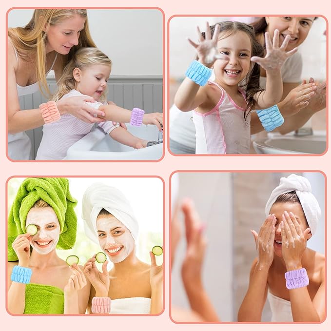 Microfiber spa wrist towel bands