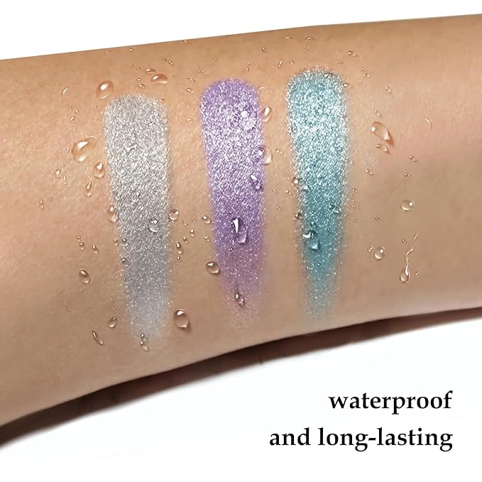 Boobeen 3PCS Cream Eyeshadow Pencil Crayon Waterproof Brightener Stick Shimmer Pen Create Glitter Eye Makeup, Easy to Use