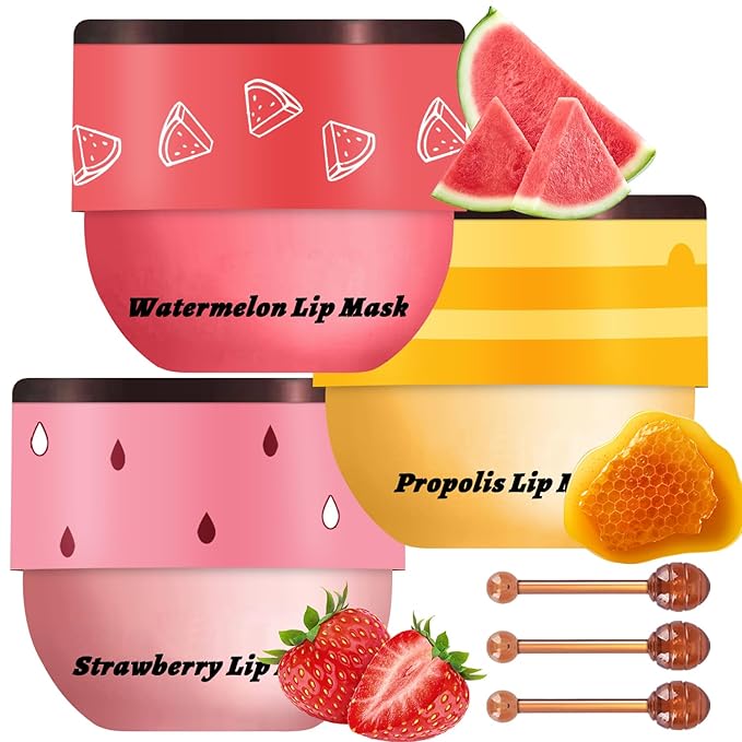 3 PCS Bee Lip Balm Honey Wrinkle