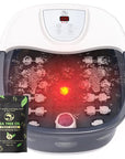 Foot spa bath massager with
