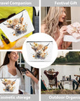 Western cosmetic bag highland cow