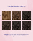 eSalon Permanent Hair Color Kit - Medium Brown Ash - Professional-Grade Ammonia-Free Dye for Up To 100% Gray Coverage on All Hair Types