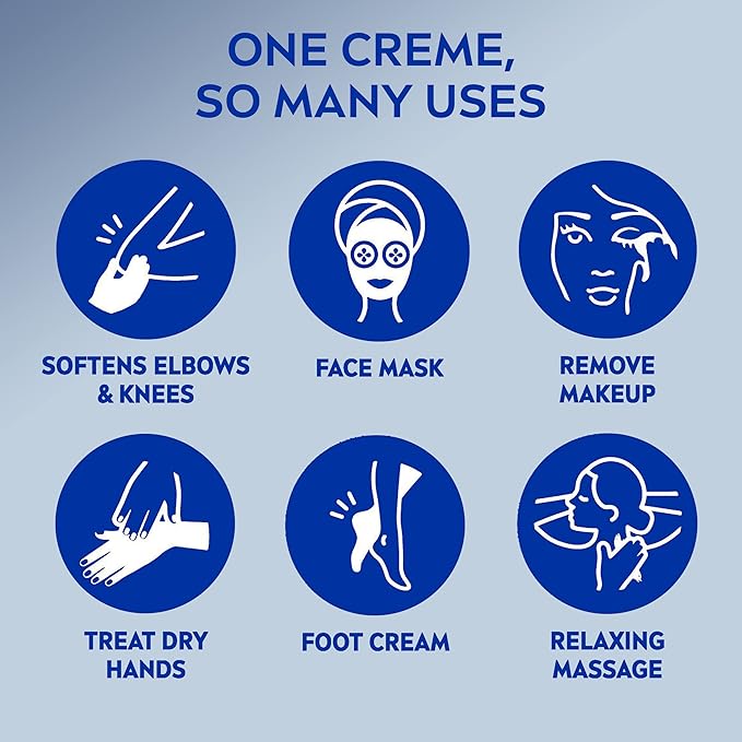 NIVEA Creme Body, Face and Hand Moisturizing Cream, 16 Oz Jar