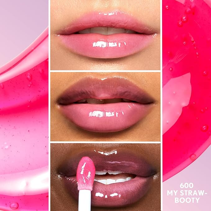 COVERGIRL Clean Fresh Yummy Gloss - My Strawbooty + Eye Enhancer, Intense Black, 3D Mascara