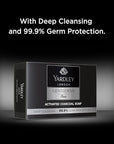 Yardley London Gentleman Classic Activated Charcoal Soap, with 99.9% Germ Protection and Deep Cleansing of Skin - Pack Of 4 (100 g each)