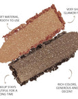 Double color eye shadow, Eyeshadows Creamy, high pigment eye makeup palette, matte shimmer metal eye shadow powder, Blendable, Ultra-Pigmented, Easy to Apply, Matte & Shimmer, (03)