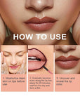 Peel Off Lip Liner, 3Pcs Matte Lip Liner,Waterp