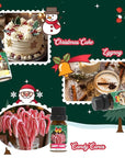 Christmas Essential Oils Set, Fragrance Oil Set for Diffuser, Scent Diffuser Oil for Candle Making-Christmas Cake, Eggnog, Candy Canes, Gingerbread, Mistletoe, Christmas Pudding