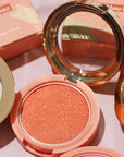 Oulac Luminisers Powdery Blusher for Cheeks Face Glow,Brighten 4.8g
