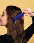 Big Hair Tools Extra Large Wide Tooth Comb for Thick, Curly, Wavy or Long Hair - Frizz-Free Detangling Shower Comb - Big Hair Comb and Microfiber Scrunchie