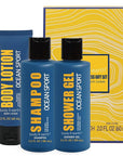 Bath and Body Gift Set for Men Body Wash Set with Fresh Ocean Scent Shower Gel, Body Lotion, Shampoo, Birthday Gifts for Men,regalos para hombre, Birthday Gifts for Him