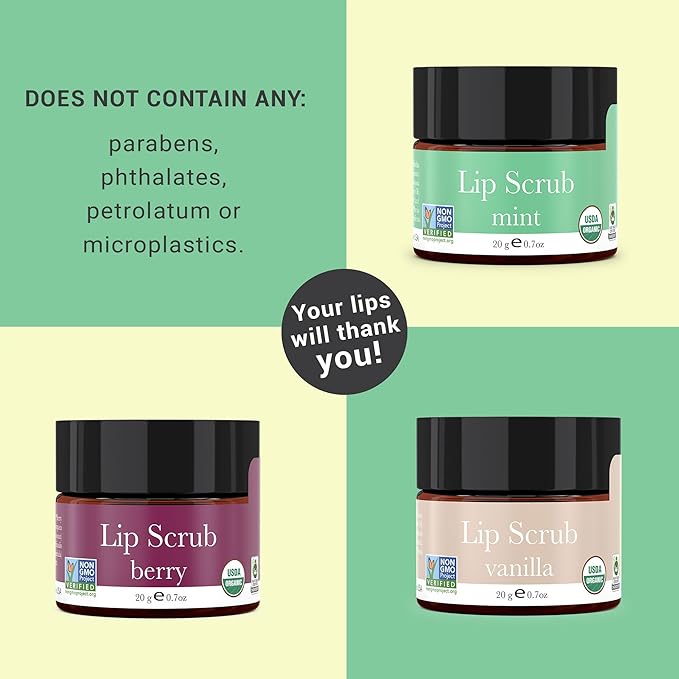 Organic Lip Scrub Mint - Lip