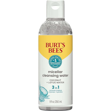 Burt's Bees Micellar Cleansing Water with Coconut & Lotus Extract, 8 Oz (Package May Vary)