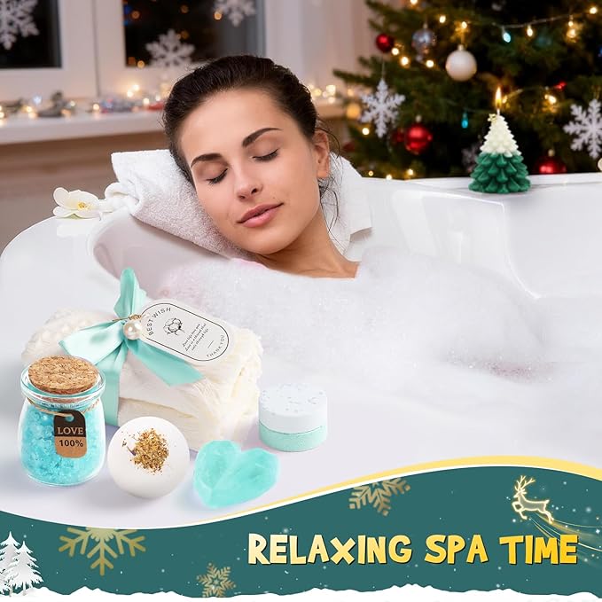 Advent Calendar 2025 Women-12 Days of Christmas Advent Calendars for Adult Women and Teen Girls, Luxury Spa Self Care Christmas Gifts Basket Countdown Calendar for Mom Wife Girlfriend Green