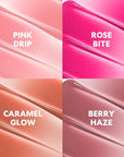 Hydrating Glaze Lip Balm, tinted Lip Balm with 24HRs of Smooth, Moisturizing Shine, Non-Sticky Shine with Hyaluronic Acid, Sheer Baby Pink (Rose Bite)