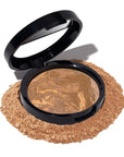 LAURA GELLER NEW YORK Award-Winning Baked Balance-n-Brighten Color Correcting Powder Foundation - Sand - Buildable Light to Medium Coverage - Demi-Matte Natural Finish