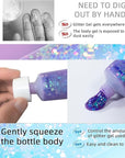 DAGEDA Body Glitter Gel, Face Glitters Body Gel Sequins Shimmer Liquid Eyeshadow, Chunky Glitter for Face Hair Nails, Holographic Cosmetic Laser Powder Festival Glitter Makeup1.7oz (Violet)