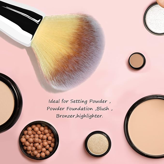 Foundation Brush,Daubigny Large Powder Brush Flat Arched Premium Durable Kabuki Makeup Brush Perfect For Blending Liquid,Cream and Flawless Powder,Buffing, Blending,Concealer …