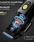 Ufree Hair Clippers for Men Professional, Cordless Barber Clippers and Trimmers Set, Hair Cutting Kit with Storage Stand, Electric Shaver, Gifts for Men
