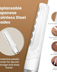 Dermaplaning Tool for Face, 20 Blade Refills, Dermaplane Razor for Face, Hair Remover Blade for Eyebrows and Peach Fuzz, Facial Shaver for Women That Helps Exfoliate and Smooth The Skin