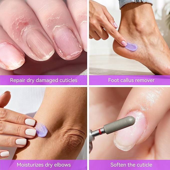 gelike ec Cuticle Care Balm for Nails: Grape Organic Cuticle Softener to Nourish Moisturize Remove Restore Strengthen Dry & Splitting Cuticles