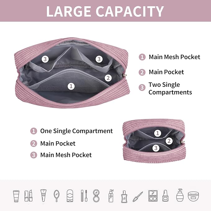 Magefy small makeup bag for