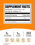 BulkSupplements.com L-Citrulline Powder - Citrulline Supplement, Citrulline Powder - L-Citrulline 3000mg, Unflavored & Gluten Free - 3g per Servings, 1kg (2.2 lbs) (Pack of 1)