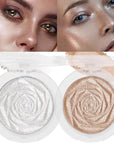 evpct Pearl White & Champagne Gold Face Highlighter