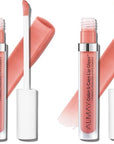 Almay Color & Care Hydrating Lip Gloss, Soft Natural Hues, Prebiotic Complex, Hyaluronic Filling-Sphere Technology, 400 Peachy Sky, 0.1 Fl Oz (Pack of 2)
