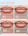 Peel Off Lip Liner Stain - Long-Lasting, Smudge-Proof, Waterproof Nude Matte Lip Tint, Non-Fading Peel Off Lip Color, Effortless Precision & Full Coverage, Vegan & Cruelty-Free, #2 Neutral Mauve
