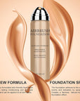 Airbrush Foundation Makeup Spray, Long Lasting Waterproof Full Coverage Foundation for Brighten, Concealer and Hydrating, Natural Matte Finish, Brush and Makeup Sponge Include, 2.36oz (#1 Natural)