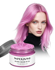 Temporary Hair Color Wax 4.23 oz-Instant Hairstyle Cream Hair Pomades Hairstyle Wax for Party Cosplay Easy Cleaning (1, Pink)