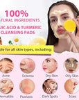 Turmeric kojic acid cleansing pads,