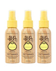 Sun Bum Revitalizing 3 in 1 Leave In Conditioner - Anti Frizz Detangler - Color Friendly with UV Protection - Enriched with Coconut Oil and Banana - 1.5 oz (Pack of 3)