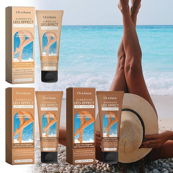 Leg Makeup Waterproof No Transfer,Flawless Looking Leg and Body Scar Cover up Makeup, Easy Application for All Skin Tones. (2# Medium Golw)