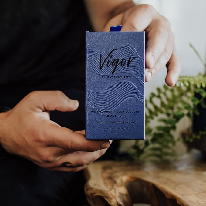RawChemistry Vigor Pheromone Infused Cologne for Men Roll-On I Men's Cologne with Pheromones I Fragrances for Men