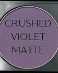 Off White, Matte Medium Lavender Violet, and Matte Deep Purple Vegan Eyeshadow Trio Palette; Talc, Paraben & Cruelty Free