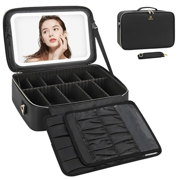 Relavel travel makeup bag with