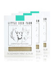 Little Seed Farm Organic Goat’s Milk Soap – 3 Pack of Rosemary Mint Exfoliating Body Bars – Natural, Handmade, Cruelty Free – Energizing and Toning Scrub – Suitable for Sensitive Skin, Net Wt. 4.75oz