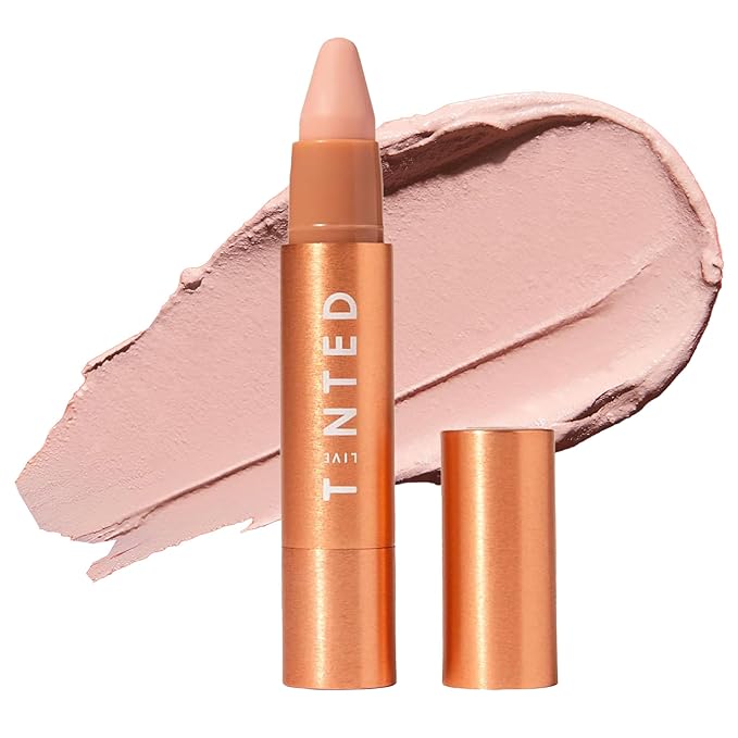Live Tinted Huestick: All-over Color Corrector for Brighter, Balanced Skin, Works on Lips, Cheeks, And Eyes, Vitamins C+E Soothes, Heals & Nourishes Damaged Skin - Aura 3g / 0.1oz