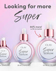 Olay Super Serum - Niacinamide, Vitamin C & E, Collagen Peptide, AHA - 5-in-1 Skin Care Benefits for Face - Healthy Glow, Brightening, Hydrating, Smoothing, Firming, Evens Tone, Anti-Aging, 1.7 Oz