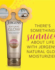 Jergens Natural Lotion, Medium to Deep Skin Tone, Daily Moisturizer with Antioxidants & Vitamin E, 7.5 oz