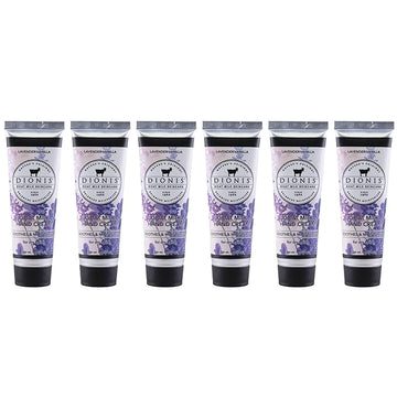 Dionis - Goat Milk Skincare Scented Hand Cream (1 oz) Set of 6, Moisturizing Lotion for Dry Skin, Good for Sensitive Skin, Cruelty-free and Paraben-free (Lavender Vanilla)