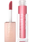 Maybelline Lifter Gloss, Hydrating Lip Gloss with Hyaluronic Acid, High Shine for Plumper Looking Lips, Petal, Warm Pink Neutral, 0.18 Ounce