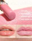 Oulac Pale Pink Lipstick Shine for Women, 2 in 1 Glossy Light Pink Tinted Lip Balm, Hydrating Lipstick for Dry Lips, Moisture Shine Sheer Juicy Finish Vegan 2.2g/0.07oz (20)