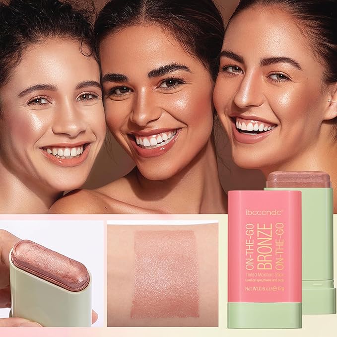 Cream Contour Stick, Face Shimmer Bronzer Stick, Blendable
